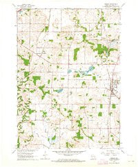 Oregon Wisconsin Historical topographic map, 1:24000 scale, 7.5 X 7.5 Minute, Year 1961