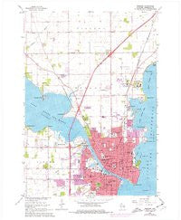 Oshkosh Wisconsin Historical topographic map, 1:24000 scale, 7.5 X 7.5 Minute, Year 1961