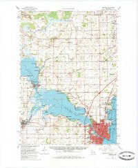 Oshkosh Wisconsin Historical topographic map, 1:62500 scale, 15 X 15 Minute, Year 1961