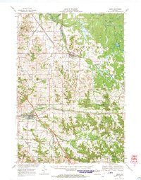 Osseo Wisconsin Historical topographic map, 1:62500 scale, 15 X 15 Minute, Year 1968