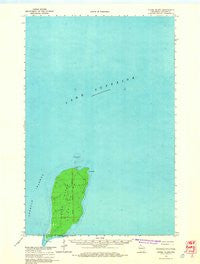 Outer Island Wisconsin Historical topographic map, 1:62500 scale, 15 X 15 Minute, Year 1963