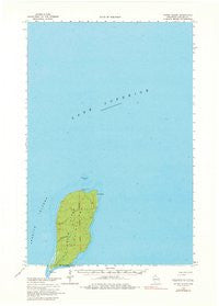 Outer Island Wisconsin Historical topographic map, 1:62500 scale, 15 X 15 Minute, Year 1963