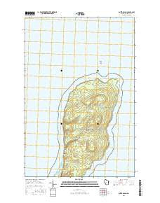 Outer Island Wisconsin Current topographic map, 1:24000 scale, 7.5 X 7.5 Minute, Year 2015