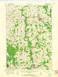 Owen Wisconsin Historical topographic map, 1:62500 scale, 15 X 15 Minute, Year 1963