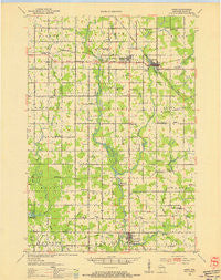 Owen Wisconsin Historical topographic map, 1:48000 scale, 15 X 15 Minute, Year 1953
