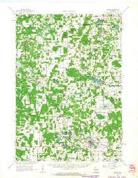 Oxford Wisconsin Historical topographic map, 1:62500 scale, 15 X 15 Minute, Year 1961