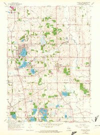 Paddock Lake Wisconsin Historical topographic map, 1:24000 scale, 7.5 X 7.5 Minute, Year 1959