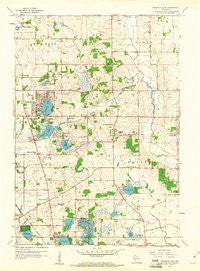 Paddock Lake Wisconsin Historical topographic map, 1:24000 scale, 7.5 X 7.5 Minute, Year 1959