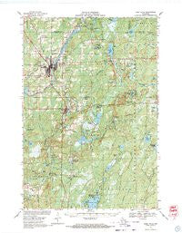 Park Falls Wisconsin Historical topographic map, 1:62500 scale, 15 X 15 Minute, Year 1968