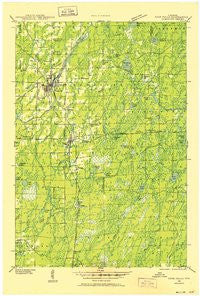 Park Falls Wisconsin Historical topographic map, 1:48000 scale, 15 X 15 Minute, Year 1941