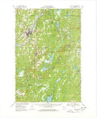 Park Falls Wisconsin Historical topographic map, 1:62500 scale, 15 X 15 Minute, Year 1968