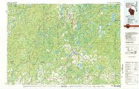 Park Falls Wisconsin Historical topographic map, 1:100000 scale, 30 X 60 Minute, Year 1980