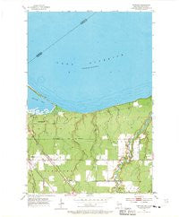 Parkland Wisconsin Historical topographic map, 1:24000 scale, 7.5 X 7.5 Minute, Year 1954