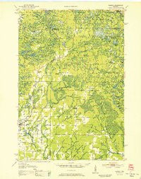 Parrish Wisconsin Historical topographic map, 1:48000 scale, 15 X 15 Minute, Year 1952