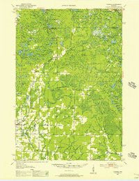 Parrish Wisconsin Historical topographic map, 1:48000 scale, 15 X 15 Minute, Year 1950