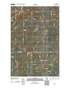 Patzau Wisconsin Historical topographic map, 1:24000 scale, 7.5 X 7.5 Minute, Year 2010