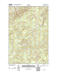 Patzau Wisconsin Historical topographic map, 1:24000 scale, 7.5 X 7.5 Minute, Year 2013