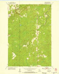 Patzau Wisconsin Historical topographic map, 1:24000 scale, 7.5 X 7.5 Minute, Year 1954