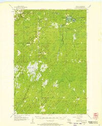 Patzau Wisconsin Historical topographic map, 1:62500 scale, 15 X 15 Minute, Year 1955