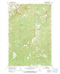 Patzau Wisconsin Historical topographic map, 1:24000 scale, 7.5 X 7.5 Minute, Year 1954