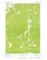 Patzau Wisconsin Historical topographic map, 1:24000 scale, 7.5 X 7.5 Minute, Year 1954