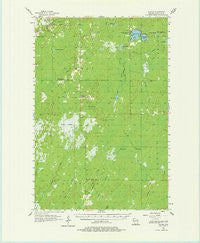 Patzau Wisconsin Historical topographic map, 1:62500 scale, 15 X 15 Minute, Year 1955