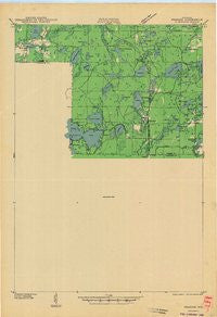 Pearson Wisconsin Historical topographic map, 1:48000 scale, 15 X 15 Minute, Year 1942