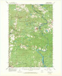 Pembine Wisconsin Historical topographic map, 1:62500 scale, 15 X 15 Minute, Year 1963