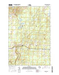 Pennington Wisconsin Current topographic map, 1:24000 scale, 7.5 X 7.5 Minute, Year 2015