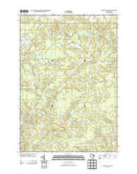 Perote Lake Wisconsin Historical topographic map, 1:24000 scale, 7.5 X 7.5 Minute, Year 2013