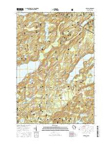 Phelps Wisconsin Current topographic map, 1:24000 scale, 7.5 X 7.5 Minute, Year 2015