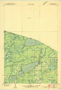 Phelps Wisconsin Historical topographic map, 1:48000 scale, 15 X 15 Minute, Year 1938