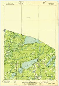 Phelps Wisconsin Historical topographic map, 1:48000 scale, 15 X 15 Minute, Year 1950