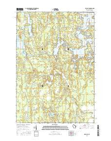 Pier Lake Wisconsin Current topographic map, 1:24000 scale, 7.5 X 7.5 Minute, Year 2015