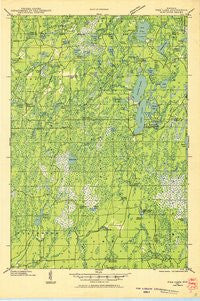 Pike Lake Wisconsin Historical topographic map, 1:48000 scale, 15 X 15 Minute, Year 1941