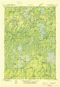Pike Lake Wisconsin Historical topographic map, 1:48000 scale, 15 X 15 Minute, Year 1950