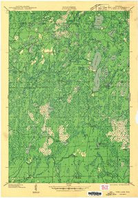 Pike Lake Wisconsin Historical topographic map, 1:48000 scale, 15 X 15 Minute, Year 1942