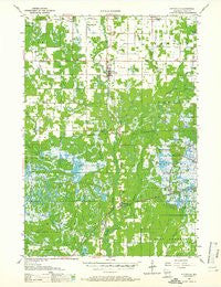 Pittsville Wisconsin Historical topographic map, 1:48000 scale, 15 X 15 Minute, Year 1957