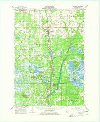 Pittsville Wisconsin Historical topographic map, 1:62500 scale, 15 X 15 Minute, Year 1967