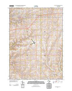 Platteville Wisconsin Historical topographic map, 1:24000 scale, 7.5 X 7.5 Minute, Year 2013