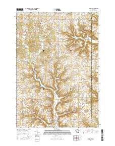 Plum City Wisconsin Current topographic map, 1:24000 scale, 7.5 X 7.5 Minute, Year 2015