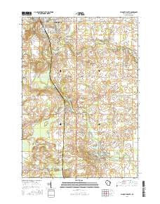 Plymouth South Wisconsin Current topographic map, 1:24000 scale, 7.5 X 7.5 Minute, Year 2016