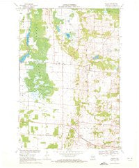 Polonia Wisconsin Historical topographic map, 1:24000 scale, 7.5 X 7.5 Minute, Year 1969