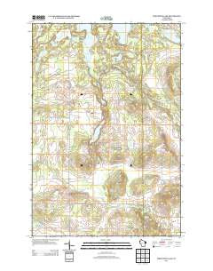 Poquettes Lake Wisconsin Historical topographic map, 1:24000 scale, 7.5 X 7.5 Minute, Year 2013