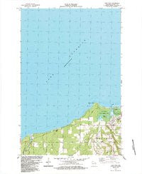Port Wing Wisconsin Historical topographic map, 1:24000 scale, 7.5 X 7.5 Minute, Year 1984