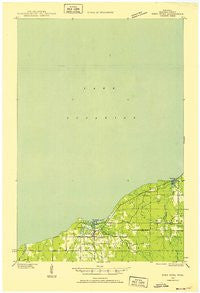 Port Wing Wisconsin Historical topographic map, 1:48000 scale, 15 X 15 Minute, Year 1943