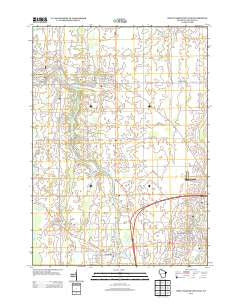 Port Washington West Wisconsin Historical topographic map, 1:24000 scale, 7.5 X 7.5 Minute, Year 2013