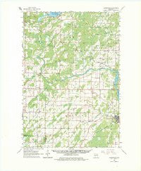 Porterfield Wisconsin Historical topographic map, 1:62500 scale, 15 X 15 Minute, Year 1963
