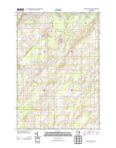Porterfield SW Wisconsin Historical topographic map, 1:24000 scale, 7.5 X 7.5 Minute, Year 2013