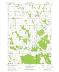 Potter Wisconsin Historical topographic map, 1:24000 scale, 7.5 X 7.5 Minute, Year 1974